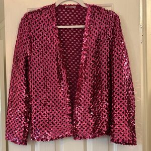 Glamorous Pink Sequin Blazer
